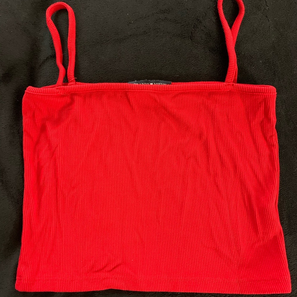 Brandy Melville red crop top